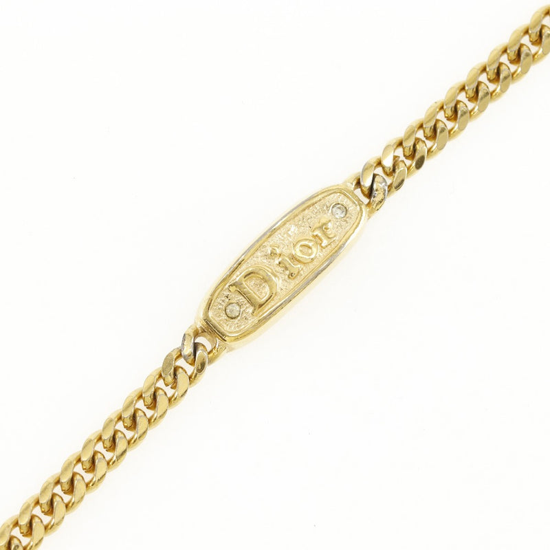 [Dior]基督教Dior徽标板 Bracelet 用徽标女士镀金约8.2克