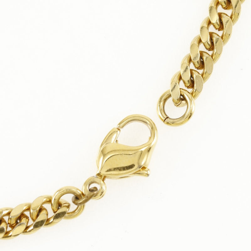 [Dior] Christian Dior Logo Plate Bracelet Gold Plating Environ 8,2 g avec les dames logo