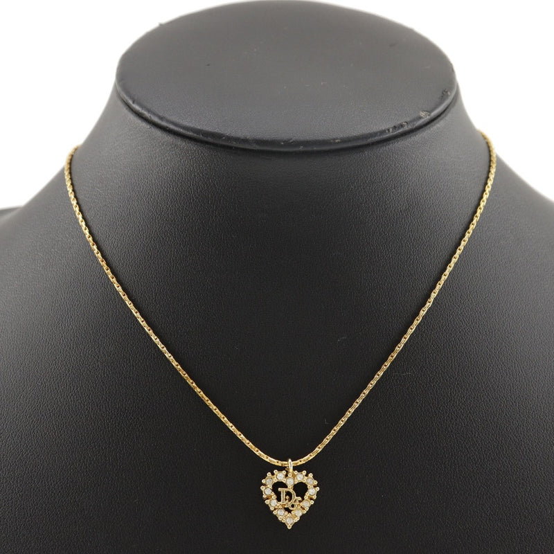 [Dior] Christian Dior Logo Heart Collar Collar vintage Color de oro Vintage Aproximadamente 4.5 G Logo Heart Ladies A-Rank