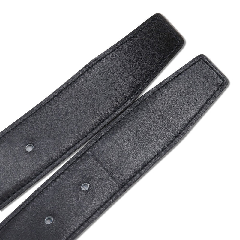 [Hermes] Hermes 
 Hebilla del cinturón sin cinturón 
 Pulso de sangre de cuero reversible Negro/Azul X Sello grabado H Cinturón sin hebilla A+Rank