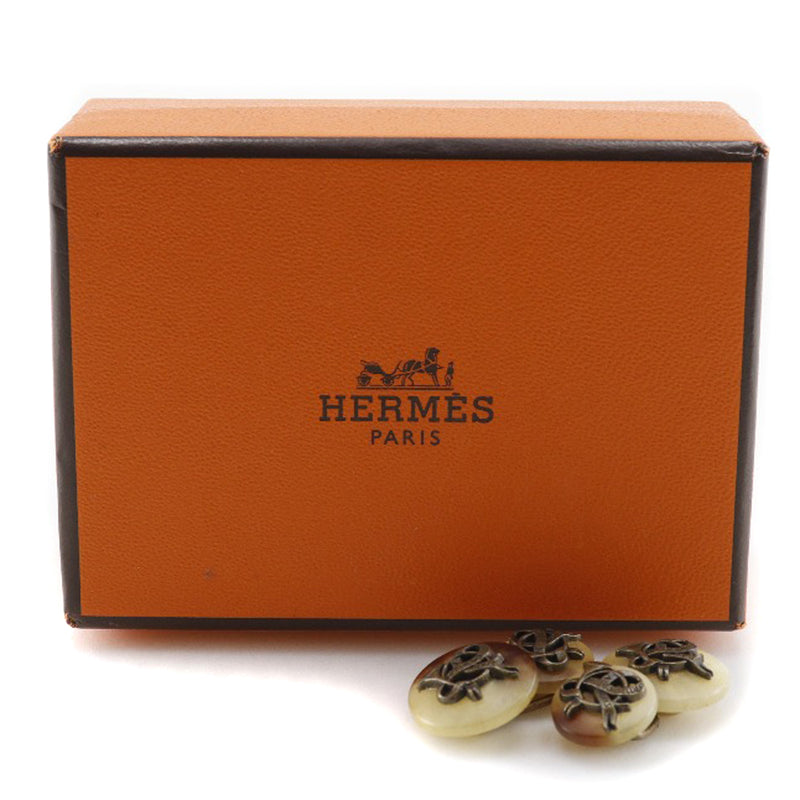 [Hermes] Hermes Wrapper Foss Buffalo Horn Beige/Tea Rap Men