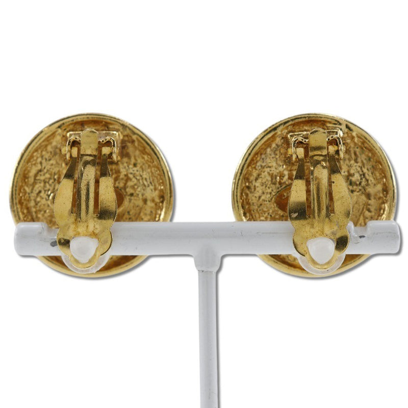 [CHANEL] Chanel Earring Vintage fake pearl xPlated Gold Approximately 22g Ladies B-Rank