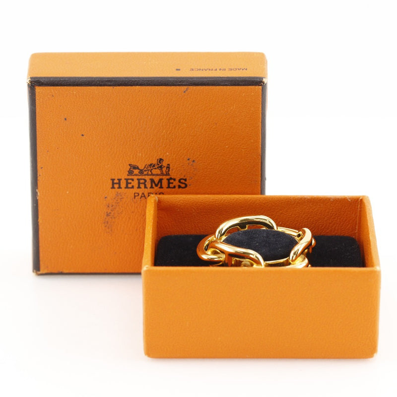 【HERMES】エルメス
 シェーヌダンクル スカーフリング
 金メッキ Chaine d’Ancre レディース