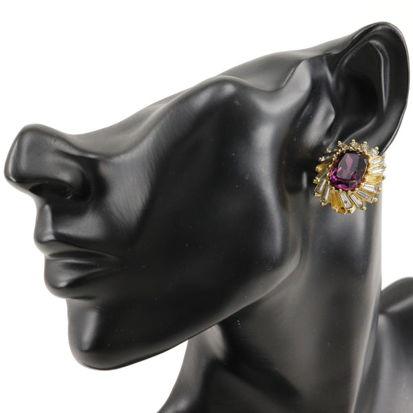 [Dior] Pendientes Dior, chapado en oro, aprox. 20.8G, B-Rank femenino