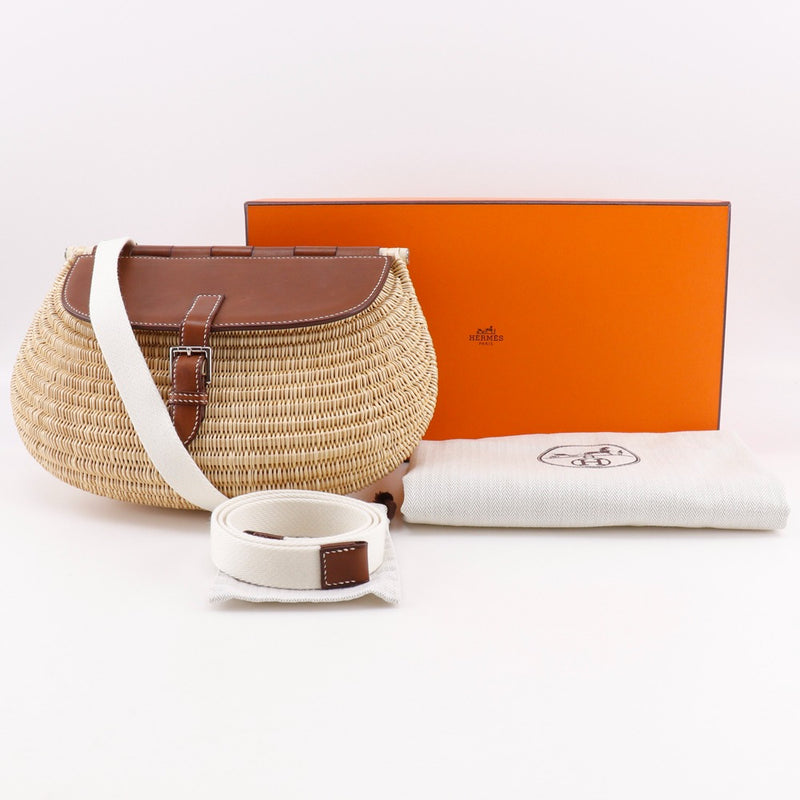 [Hermes] Bolsa de hombro de cesta de pesca Hermes
