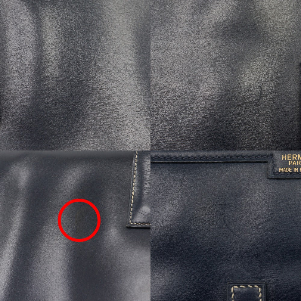 ◼︎エルメス Hermes ジジェ JIGE PM クラッチバッグ エルメスジジェ PM ブルーフランス ○T刻印(1990年頃)刻印 ユニ