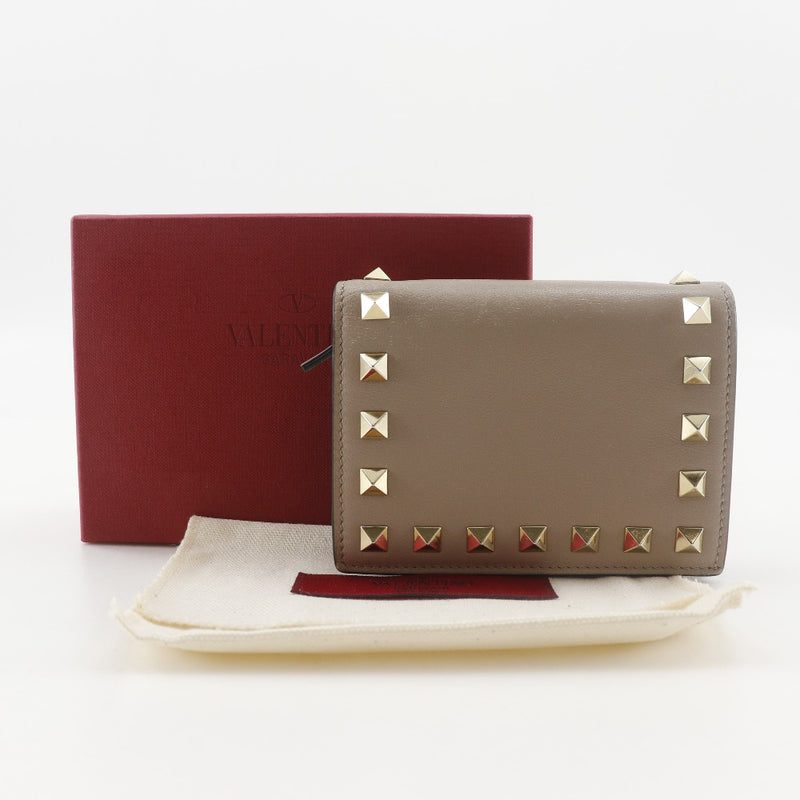 [VALENTINO GARAVANI] Valentino Garavani Rock Studs Small Wallet Bi-Fold Wallet
 WW2P0P39BOL