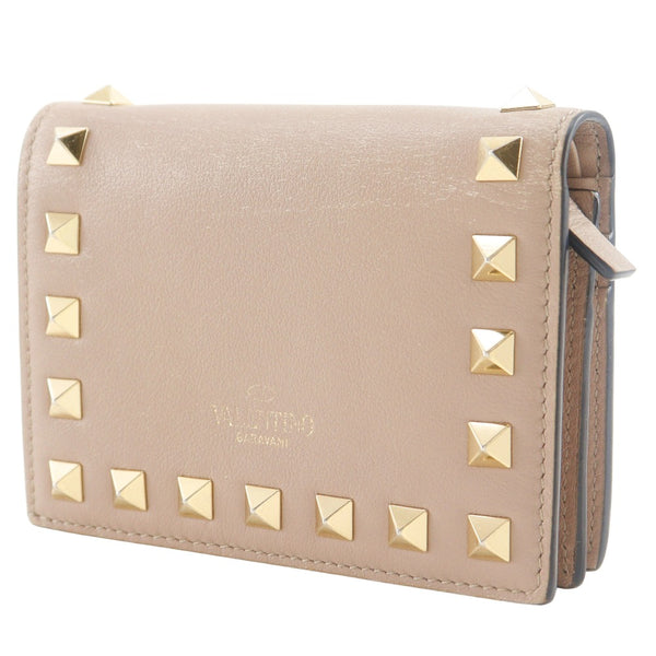 [Valentino Garavani] Valentino Garavani Rock Studs Small Wallet Bifold portefeuille 
 WW2P0P39bol