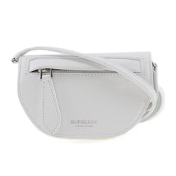 [Burberry] Burberry Olympia MiniShoulder Shoulder Bag Leather White Diagonal Magnet Type OLYMPIA Mini SHOULDER Ladies A Rank