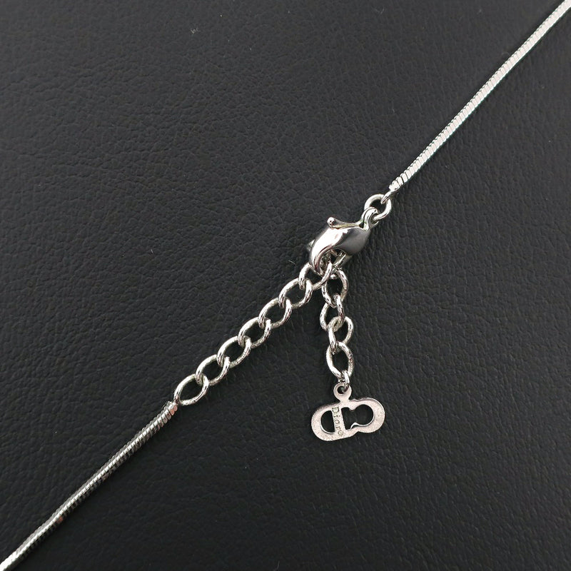 [Dior] Dior 
 Trotter necklace 
 Number 2 Metal Silver Square Approximately 10.4g Trotter Ladies A-Rank