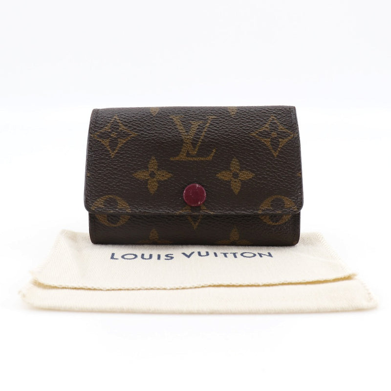 [Louis Vuitton] Louis Vuitton 
 Mulltikure 6 Caso clave 
 M60701 Monogram Canvas Fusha Tea CT1139 Botón Snap grabado Multículo6 Damas