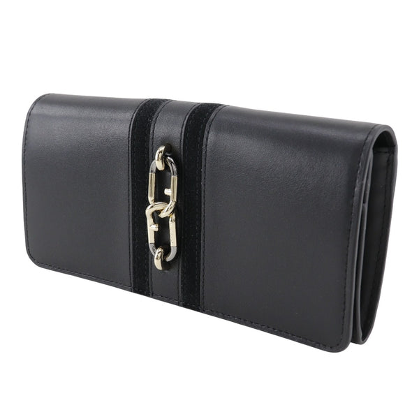 [Furla] Furla 
 Portefeuille Sylena 
 WP00146 CALF X Swedy Black Snap Button Sirena Ladies A-Rank