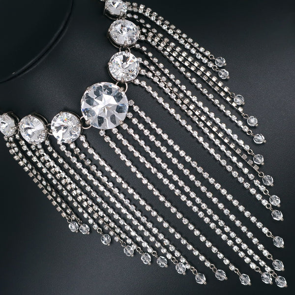 [MIUMIU] 미우미우 샹들리에 목걸이 
 5JC195