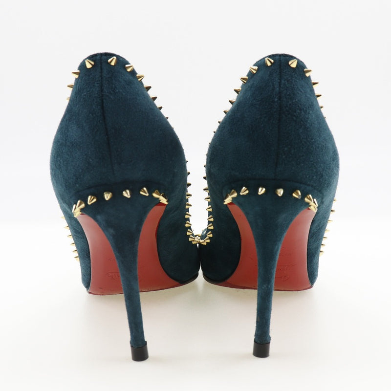 [Christian Louboutin] Christian Lubutan 
 Bombas de espiga 
 Red Sole Swed Green Spike Damas