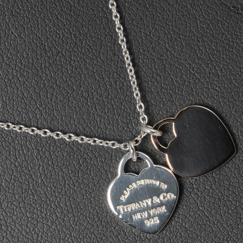 TIFFANY Tiffany Retton Double Mini Heart Tag Necklace