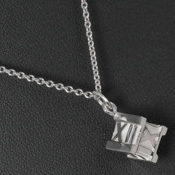 [Tiffany & co.]TIFFANY&Co. Atlas cube Necklace Silver 925 Square Approximately 6.97g Atlas Cube Ladies A Rank