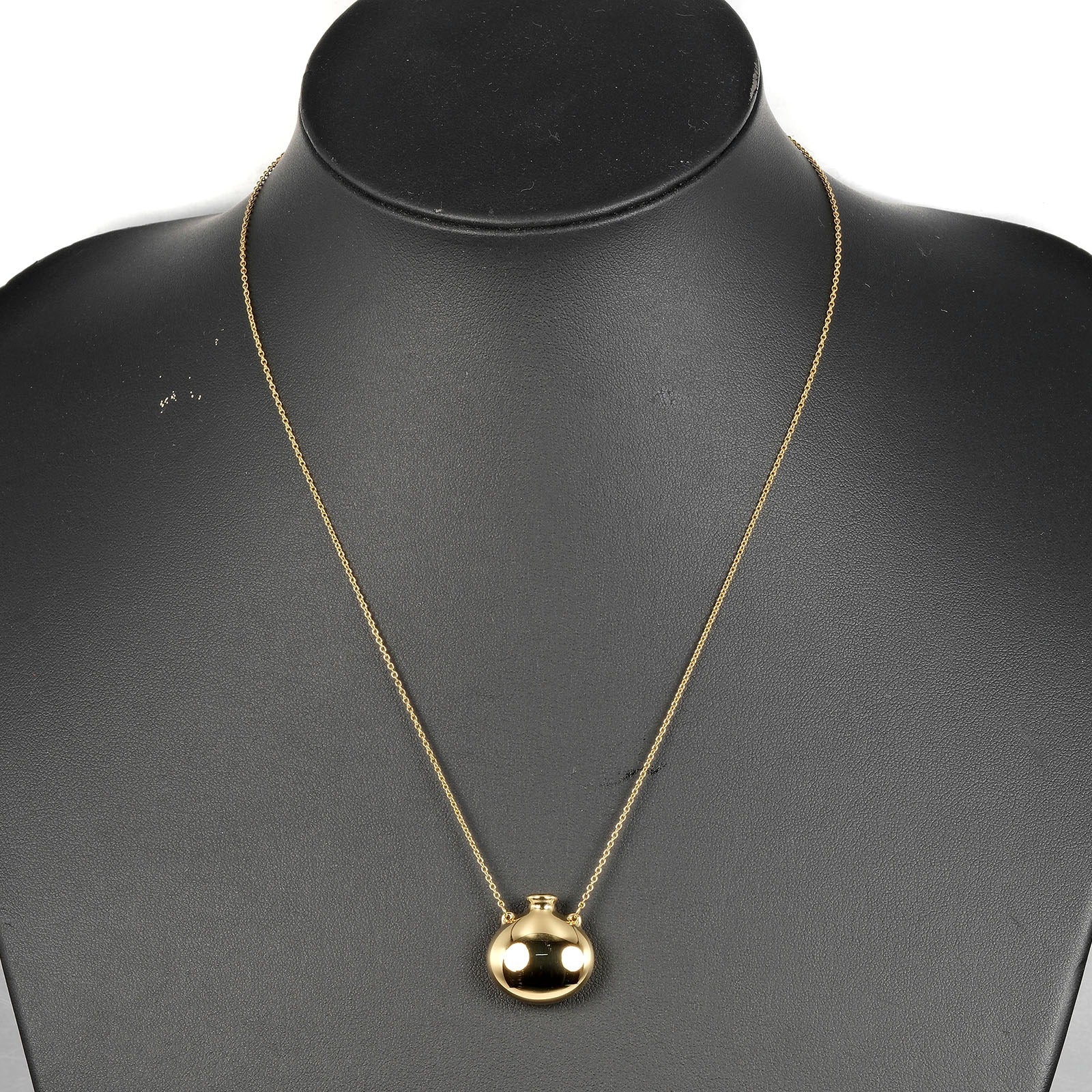TIFFANY&Co.】ティファニー ポトル ネックレス K18イエローゴールド 約