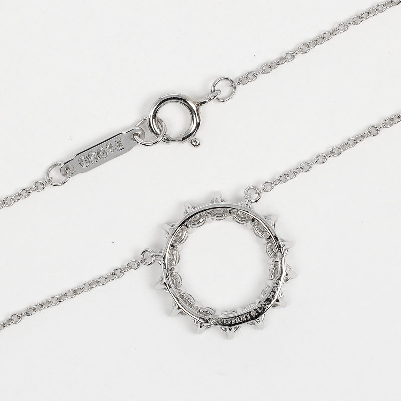 【TIFFANY&Co.】ティファニー
 オープンサークル スモール ネックレス
 Pt950プラチナ×ダイヤモンド 約2.93g Open Circle Small レディースAランク