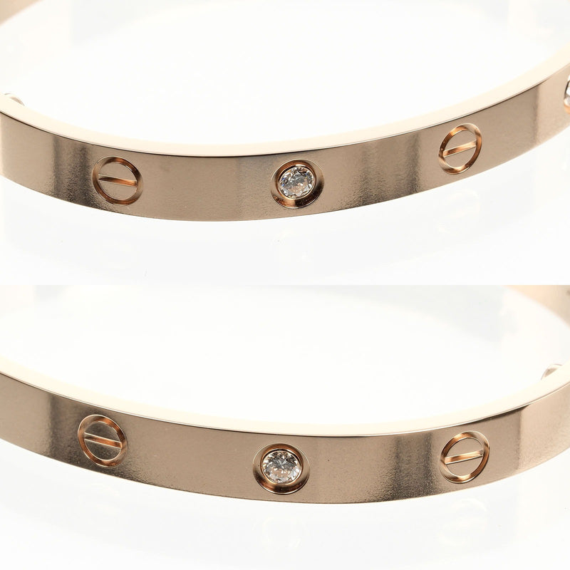 [Cartier] Cartier love Bracelet 18KRaspberry PinkGold x 4P Diamond about 32.81g Love Love Ladies A Rank