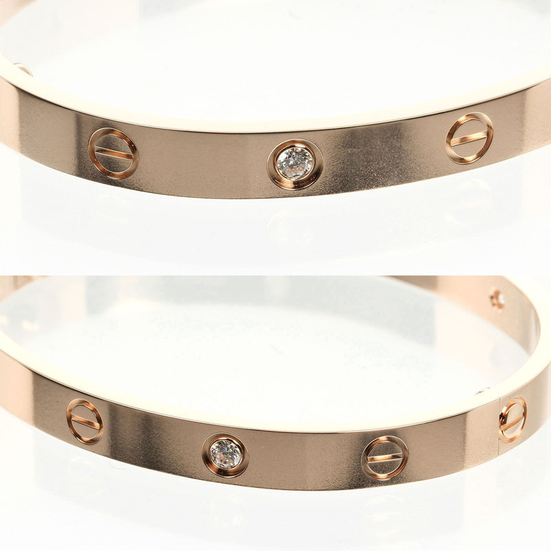 [Cartier] Cartier love Bracelet 18KRaspberry PinkGold x 4P Diamond about 32.81g Love Love Ladies A Rank