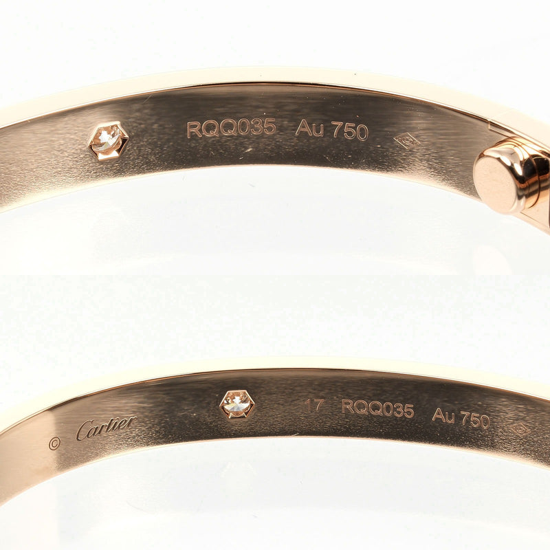 [Cartier] Cartier Love Bracelet K18 Pink Gold X 4P Diamonds Environ 32,81 g d'amour Love Madies A Rank