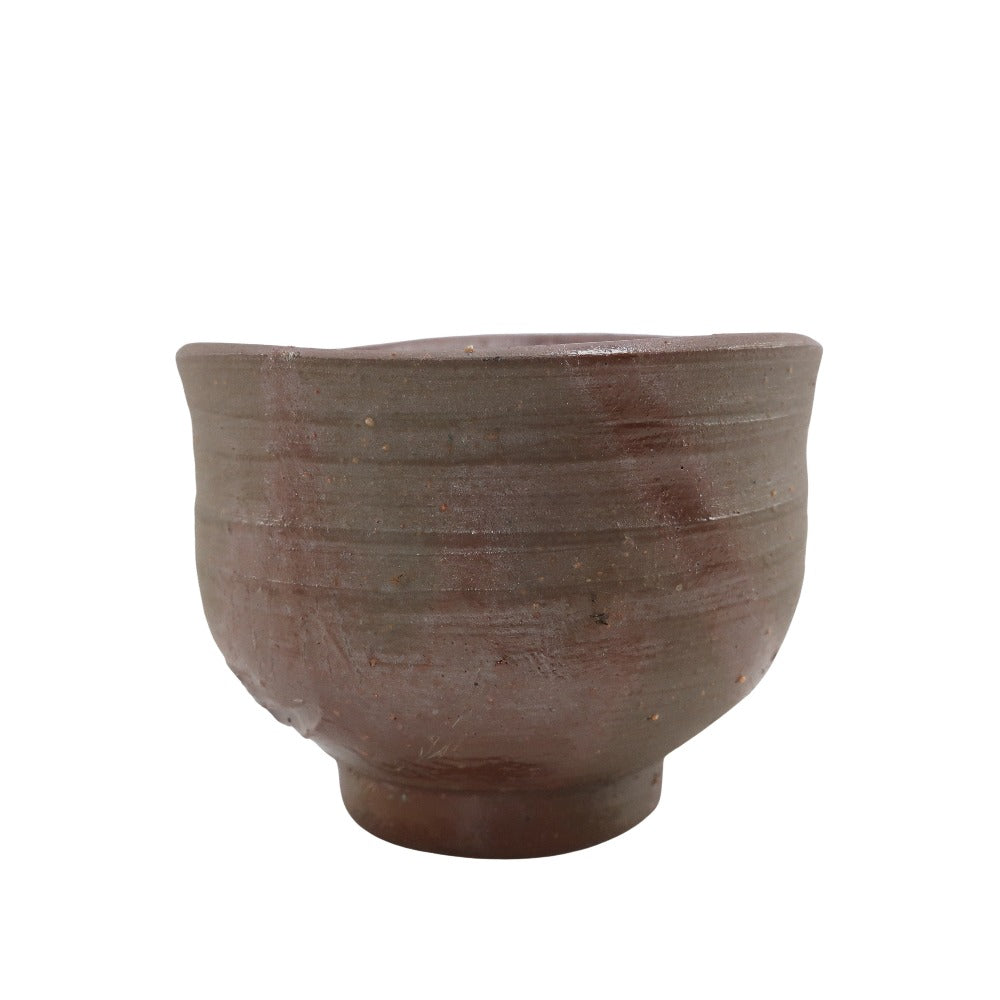 藤原有二 枡盃 ◆ ぐい呑 土の器 藤原有二 枡盃 ◇ ぐい呑 土の器