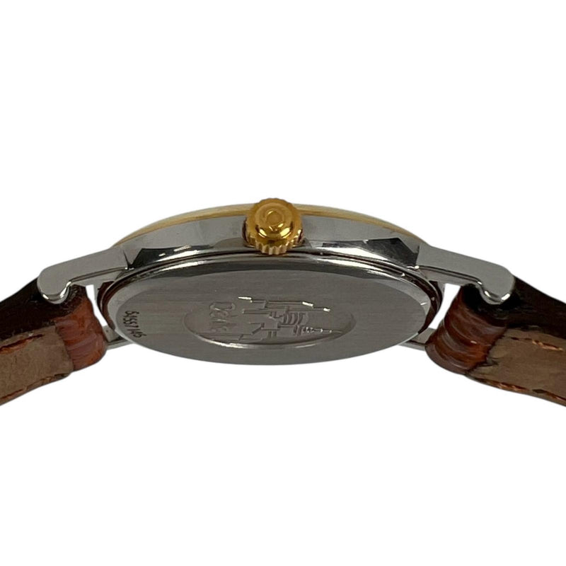 [OMEGA] Omega 
 reloj del diablo 
 Acero inoxidable Cuarzo Pantalla analógica Esfera dorada De Ville Ladies A-Rank