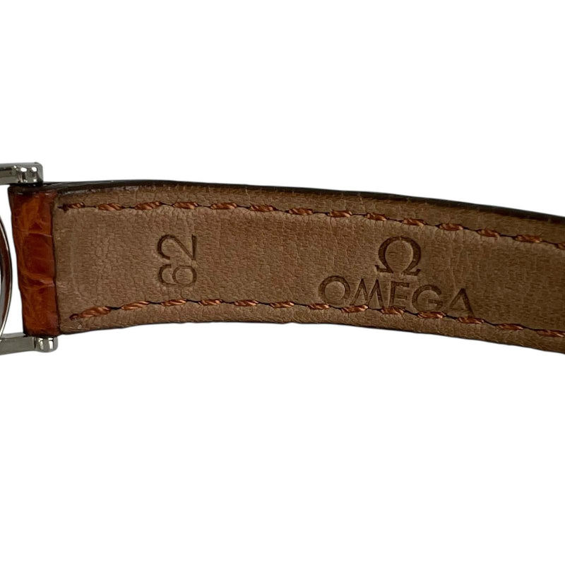 [OMEGA] Omega 
 reloj del diablo 
 Acero inoxidable Cuarzo Pantalla analógica Esfera dorada De Ville Ladies A-Rank