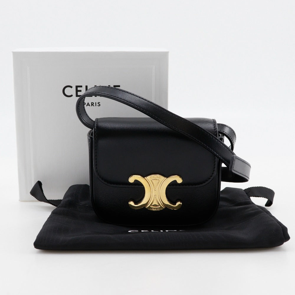 無言購入OK⭐︎mocchi⭐︎ 正規品CELINEセリーヌトリオンフ CELINE】セリーヌ ミニ トリオンフ ショルダーバッグ 10I513DPV.38NO
