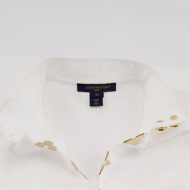 [Louis Vuitton]LOUIS VUITTON Blusa superior con volantes franceses 
 RW232W AQV FHBL13