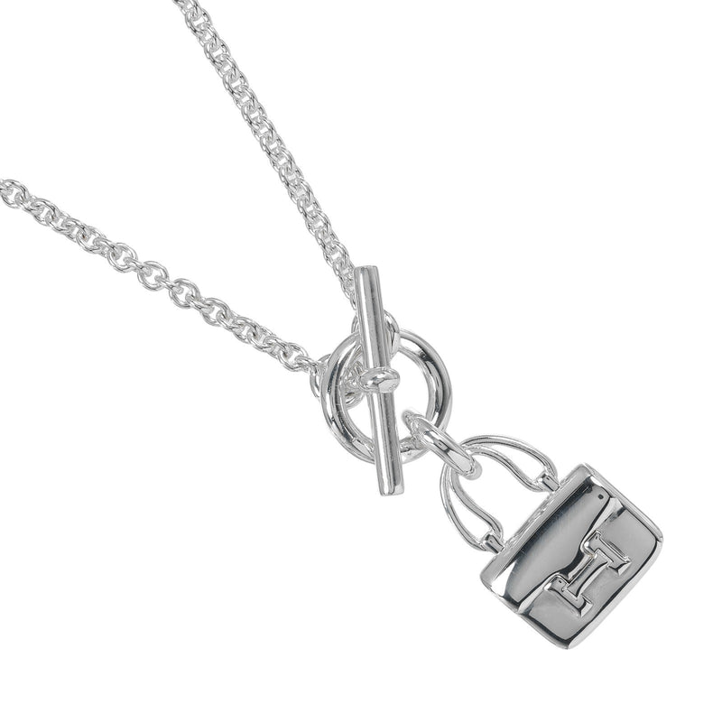 [HERMES] Hermes 
 amuleto collar de constanza 
 Plata 925 aprox. 12,5g Amuleto Constanza Damas Rango A