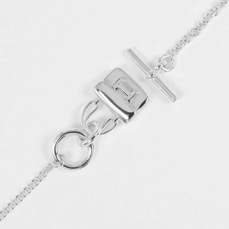 [HERMES] Hermes 
 amuleto collar de constanza 
 Plata 925 aprox. 12,5g Amuleto Constanza Damas Rango A