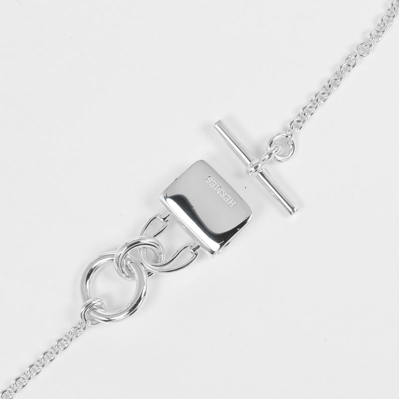 [HERMES] Hermes 
 amuleto collar de constanza 
 Plata 925 aprox. 12,5g Amuleto Constanza Damas Rango A