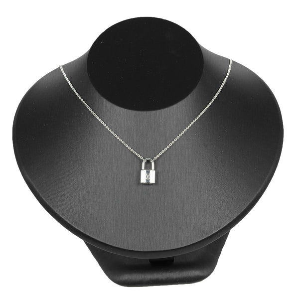 [루이비통]LOUIS VUITTON
 락킷 목걸이 
 자물쇠 모티브 실버 925 8.28g 록킷 여성용 A 등급