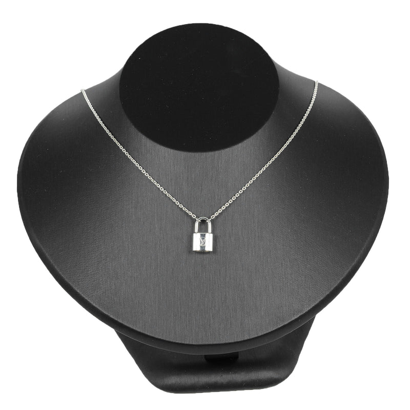 [LOUIS VUITTON]LOUIS VUITTON
 rock it Necklace
 Padlock Motif Silver 925 Approx. 8.28g Lockit Ladies A Rank