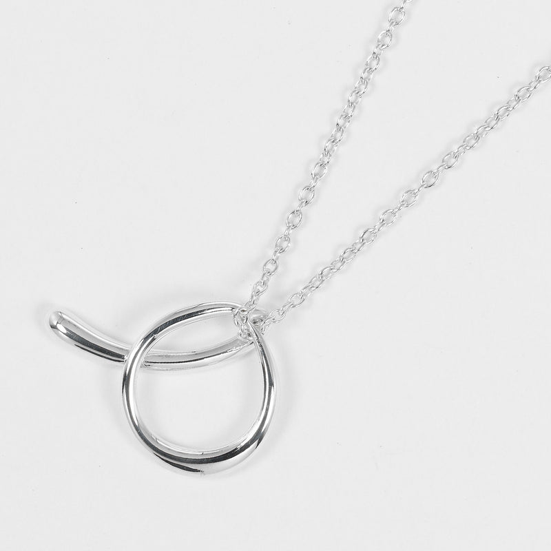 [티파니앤코]TIFFANY&Co.
 편지 알파벳 목걸이 
 실버 925 2g 문자 a 알파벳 a 여성용 A 등급