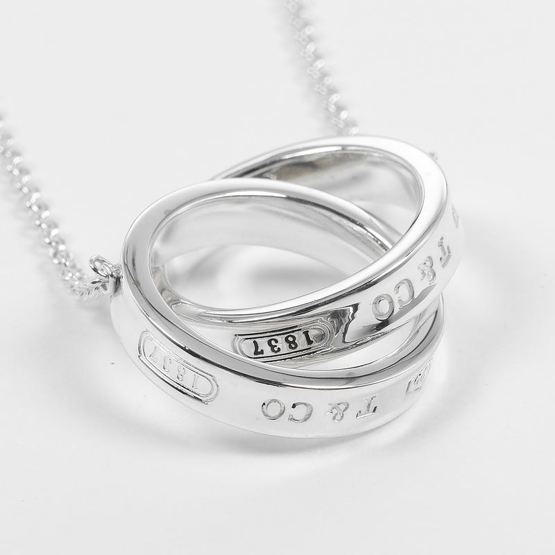[티파니앤코]TIFFANY&Co.
 1837 인터라킹 서클 목걸이 
 실버 925 10.2g 1837 인터로킹 서클 레이디스 A 랭크