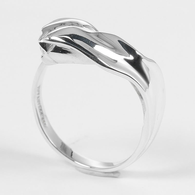 [티파니앤코]TIFFANY&Co.
 튤립 12호 반지 
 빈티지 희귀 실버 925 3g 튤립 레이디스 A랭크