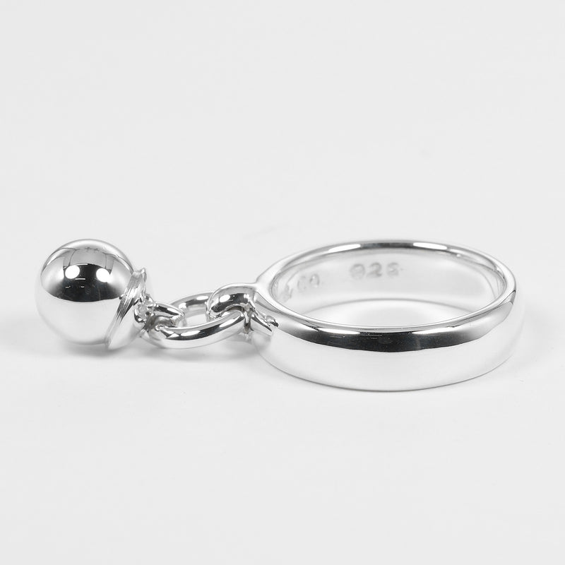 [티파니앤코]TIFFANY&Co.
 볼 댕글 11호 반지 
 빈티지 실버 925 6.1g 볼 댕글 여성용 A랭크