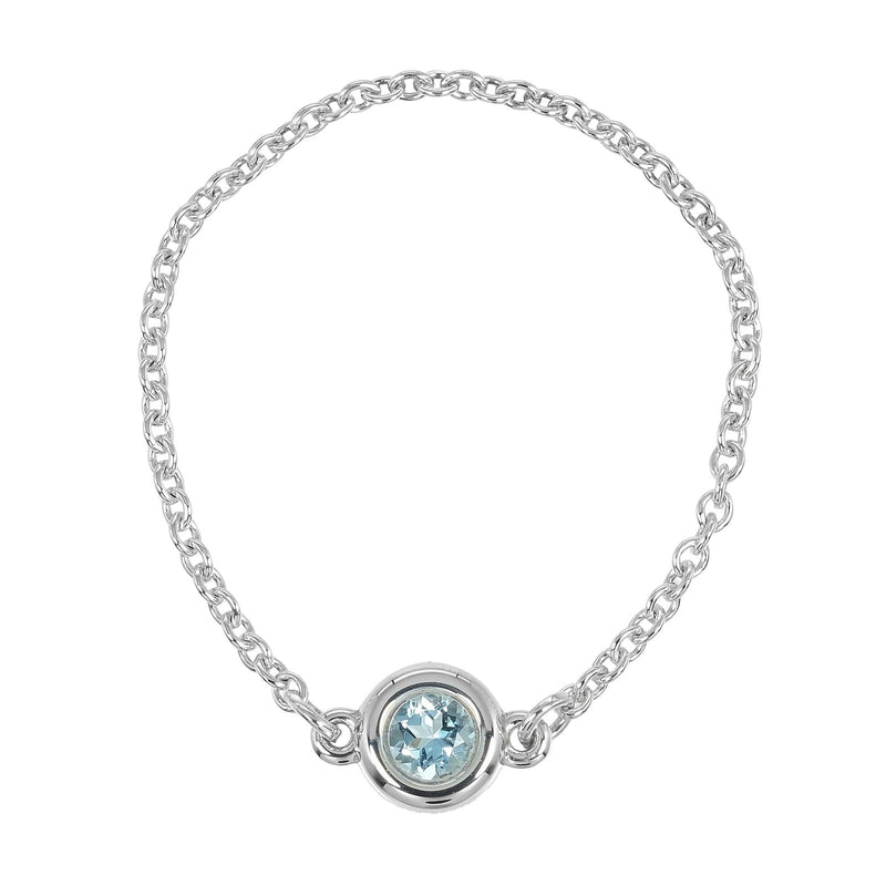 [티파니앤코]TIFFANY&Co.
 바이저 야드 No. 17 링 
 실버 925×아쿠아마린 블루 0.4g 바이더야드 남자 A랭크