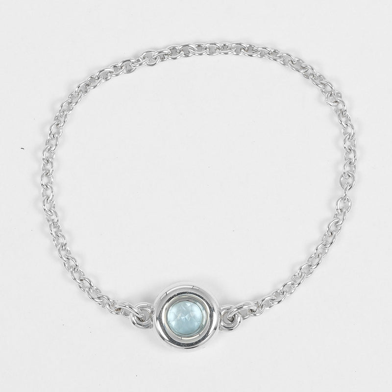 [티파니앤코]TIFFANY&Co.
 바이저 야드 No. 17 링 
 실버 925×아쿠아마린 블루 0.4g 바이더야드 남자 A랭크