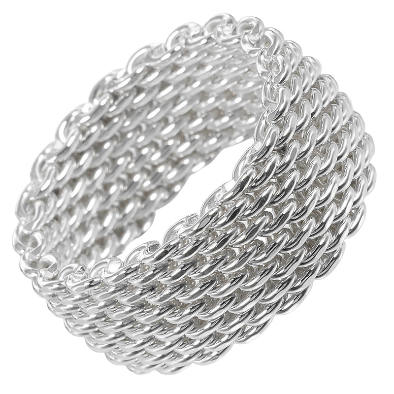 [티파니앤코]TIFFANY&Co.
 서머셋 No. 17 반지 
 실버 925 약. 9g 서머셋 유니섹스 A랭크
