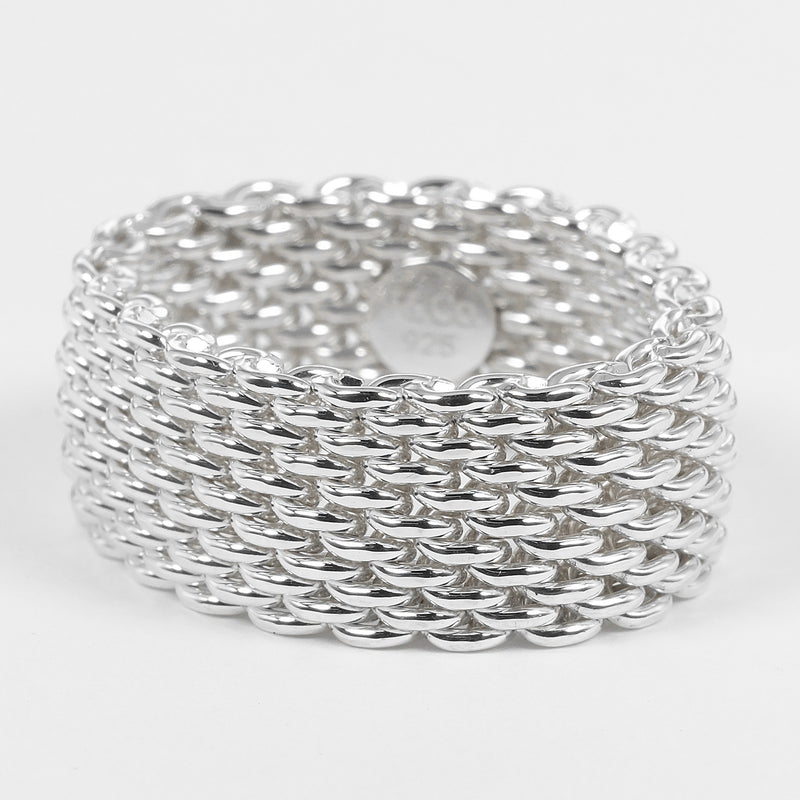 [티파니앤코]TIFFANY&Co.
 서머셋 No. 17 반지 
 실버 925 약. 9g 서머셋 유니섹스 A랭크