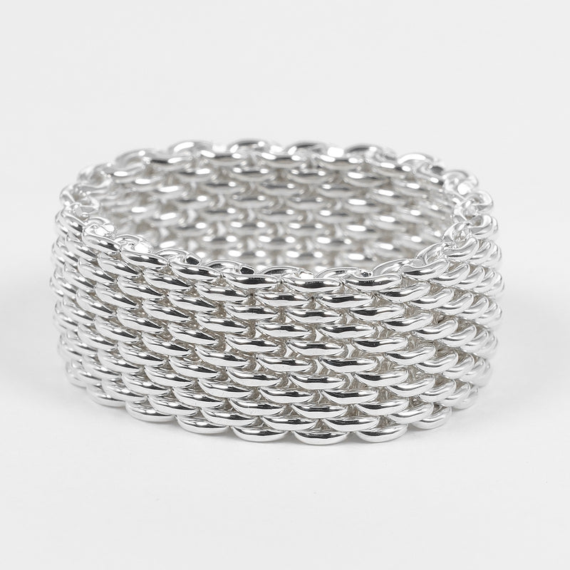 [티파니앤코]TIFFANY&Co.
 서머셋 No. 17 반지 
 실버 925 약. 9g 서머셋 유니섹스 A랭크