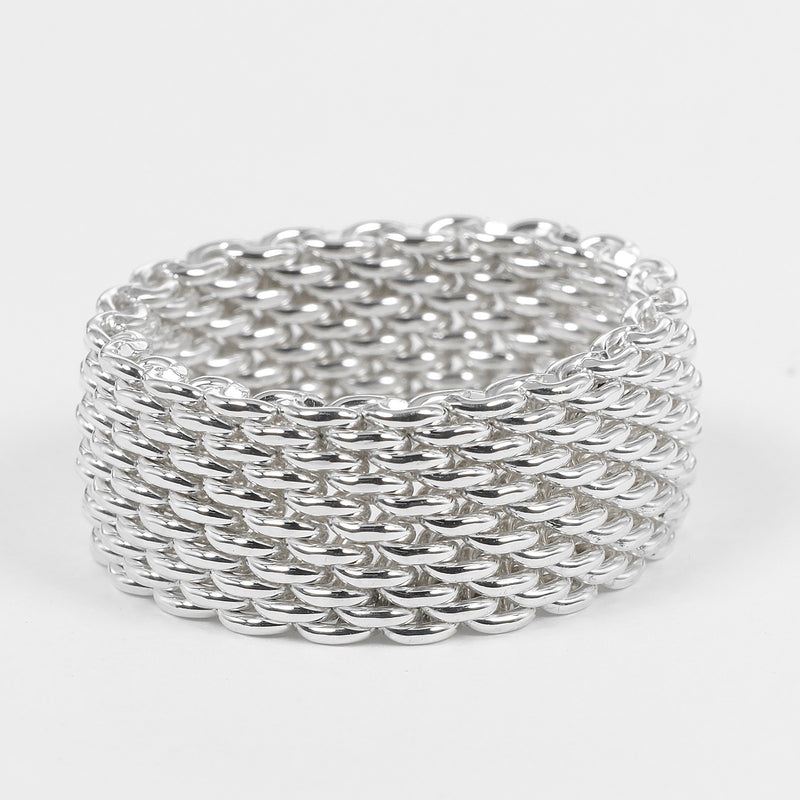 [티파니앤코]TIFFANY&Co.
 서머셋 No. 17 반지 
 실버 925 약. 9g 서머셋 유니섹스 A랭크