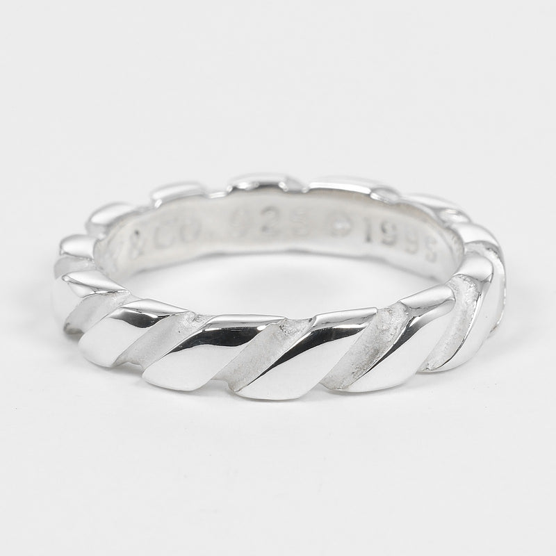 【TIFFANY&Co.】ティファニー
 ツイスト ヴィンテージ 10号 リング・指輪
 シルバー925 約3.1g Twist vintage レディースAランク