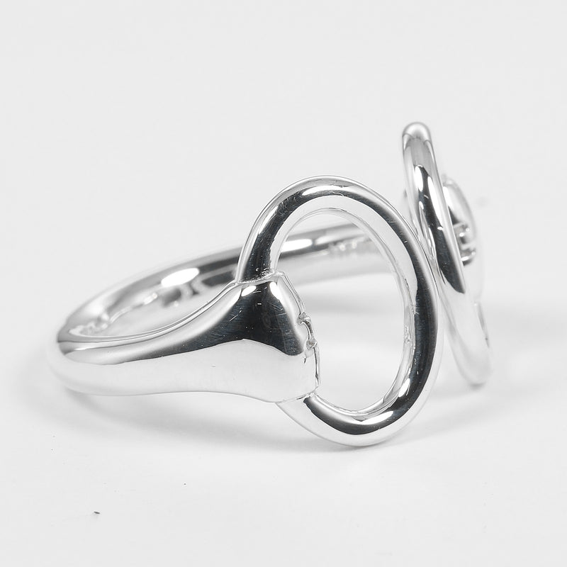 [HERMÈS] Hermès 
 Bague Nausicaa n°9.5 
 Argent 925 env. 5,4 g Nausicaa Dames Rang A