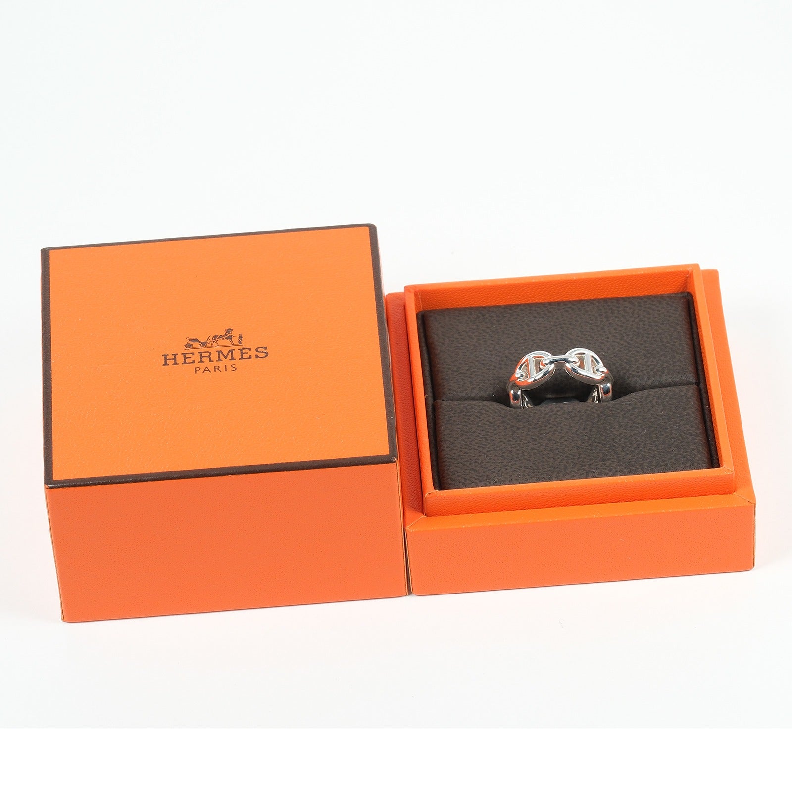 HERMES】エルメス シェーヌダンクル アンシェネPM リング・指輪 8号