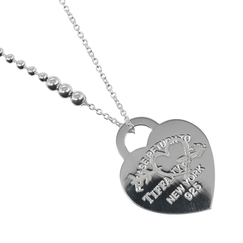 [TIFFANY y compañía]TIFFANY&Co. regresar aTIFFANY&Co. collar con etiqueta de corazón y flecha en forma de corazón