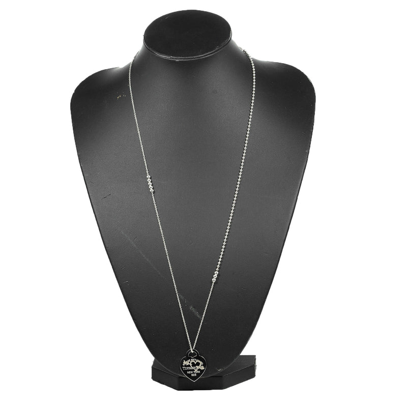 [TIFFANY y compañía]TIFFANY&Co. regresar aTIFFANY&Co. collar con etiqueta de corazón y flecha en forma de corazón